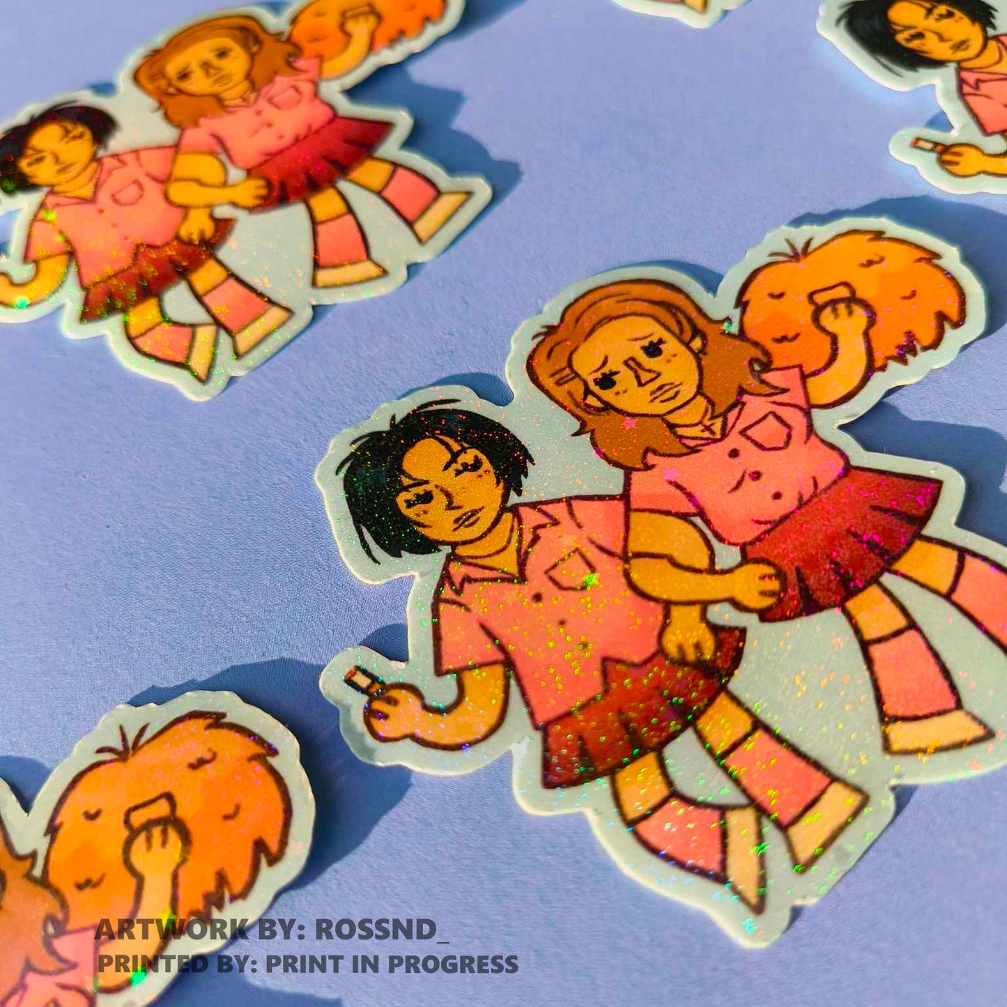 Colored edge stickers