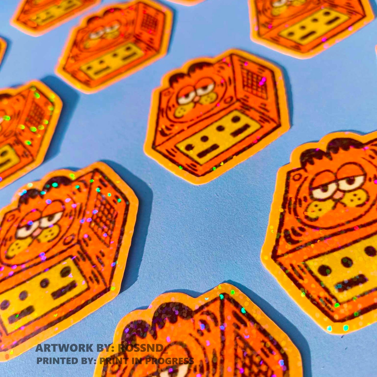 Colored edge stickers