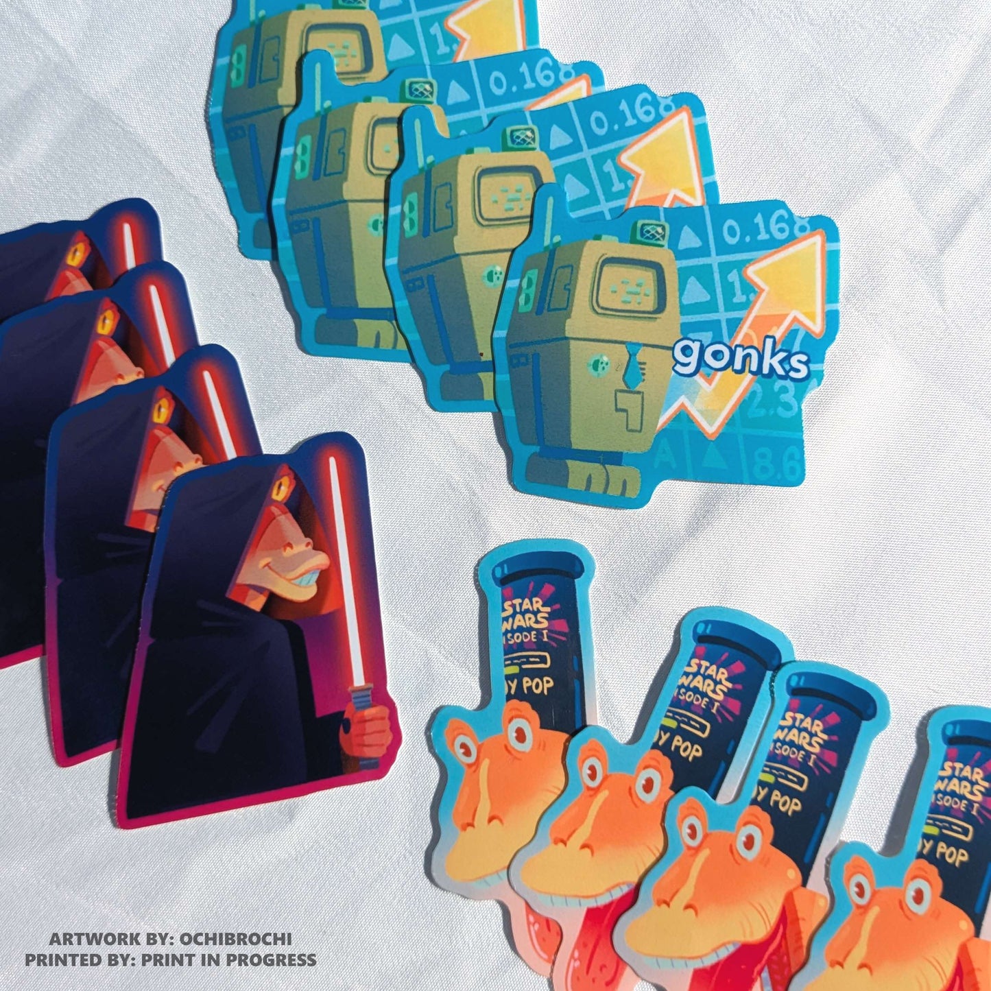 Colored edge stickers